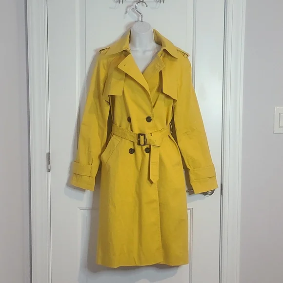 Ann Taylor Yellow Trench